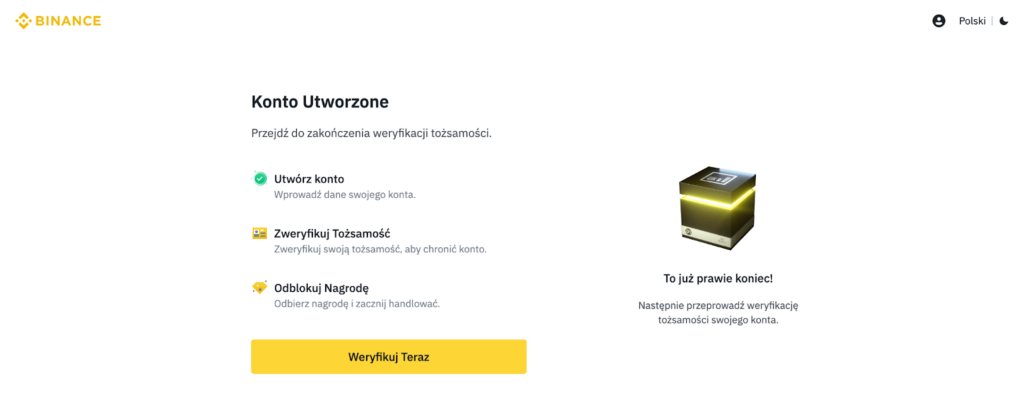 binance weryfikacja