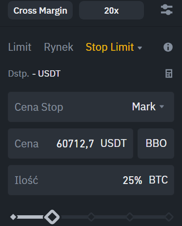 binance futures stop limit